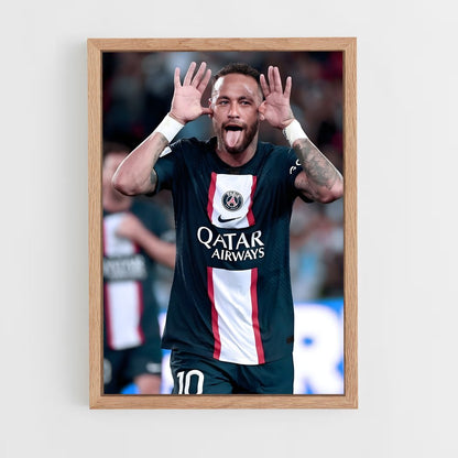 neymar-3 cadre Bois clair