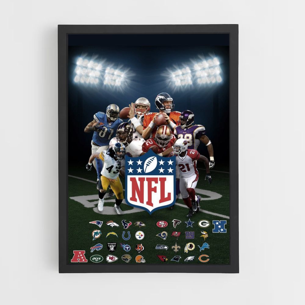 Poster NFL Équipes