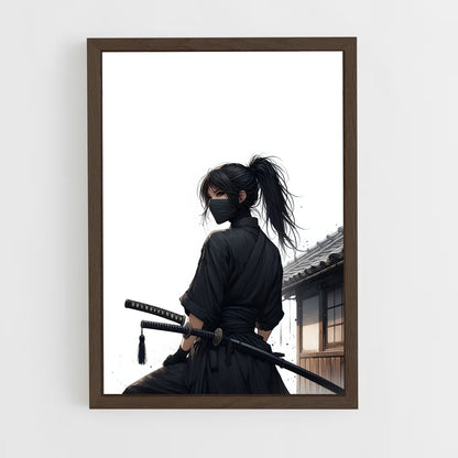 ninja-5 cadre Bois foncé