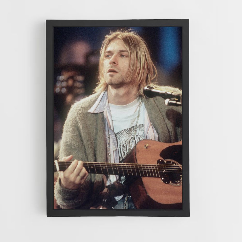 Poster Kurt Cobain Guitare