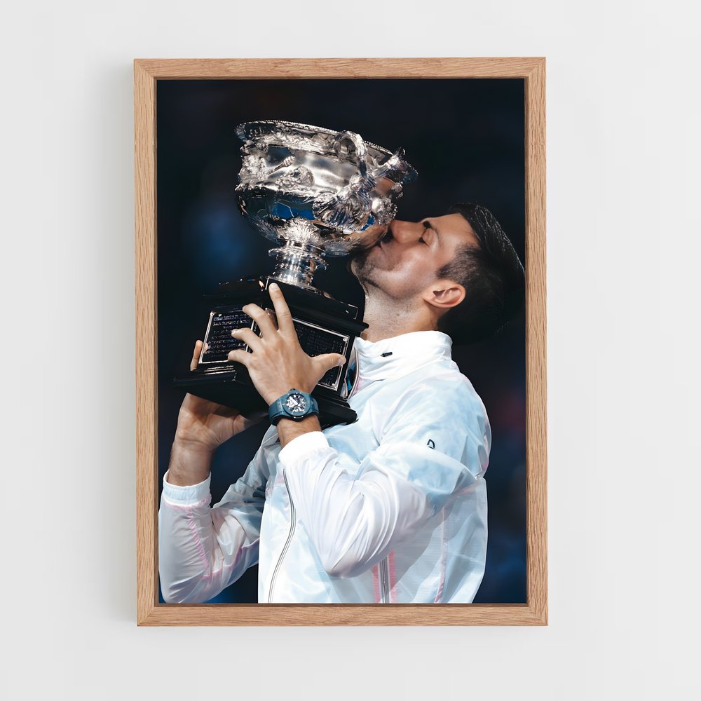novak-djokovic-2 cadre Bois clair