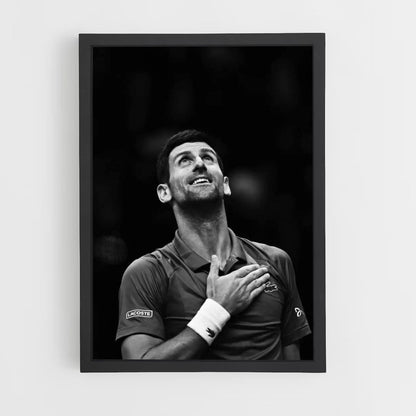 Poster Djokovic Noir et Blanc