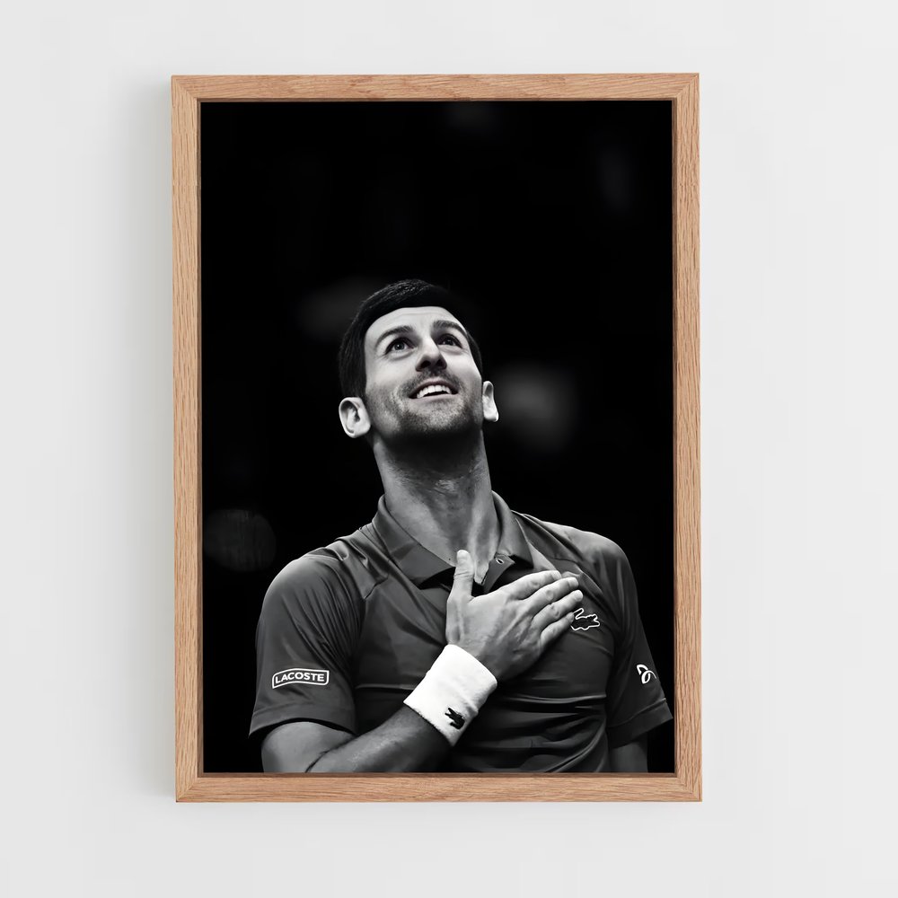 novak-djokovic-3 cadre Bois clair