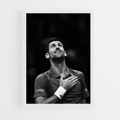 Poster Djokovic Noir et Blanc