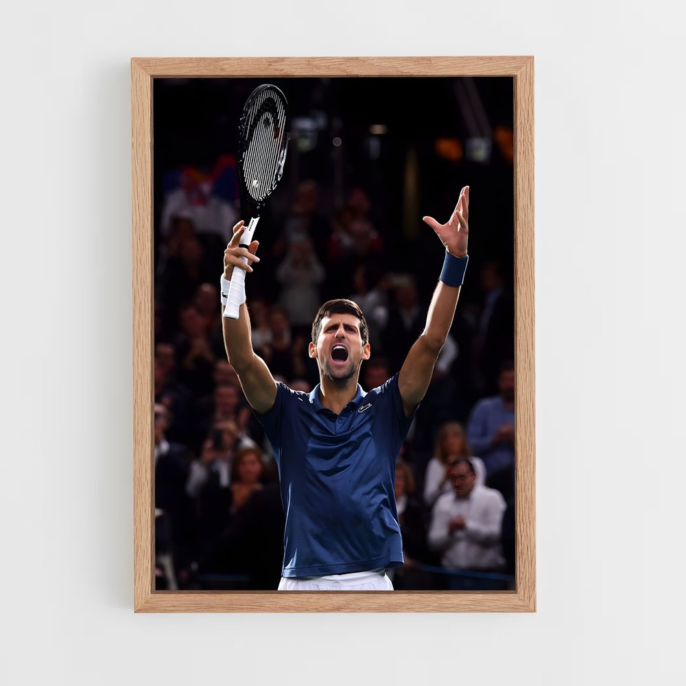 novak-djokovic-5 cadre Bois clair