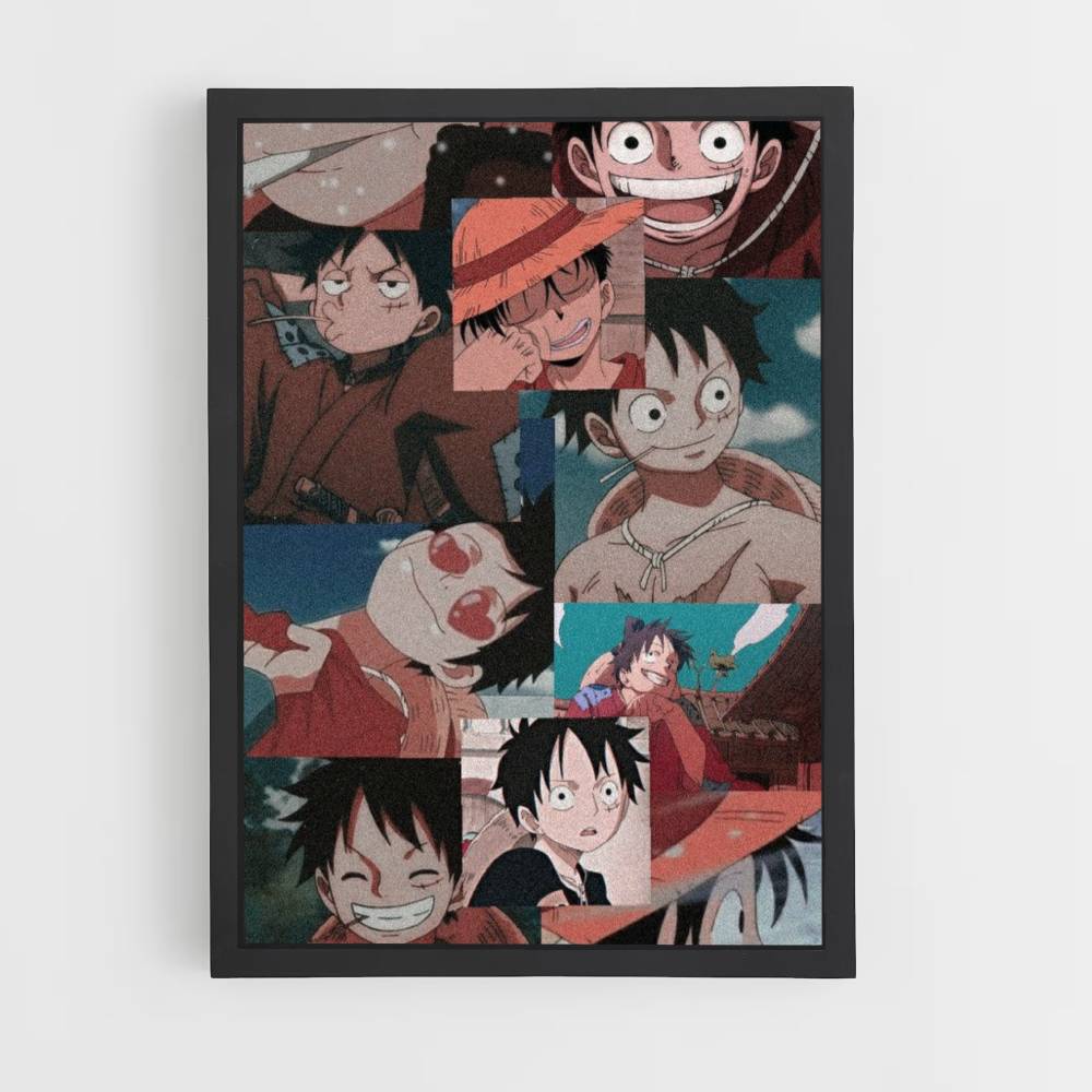 Poster Collage Luffy