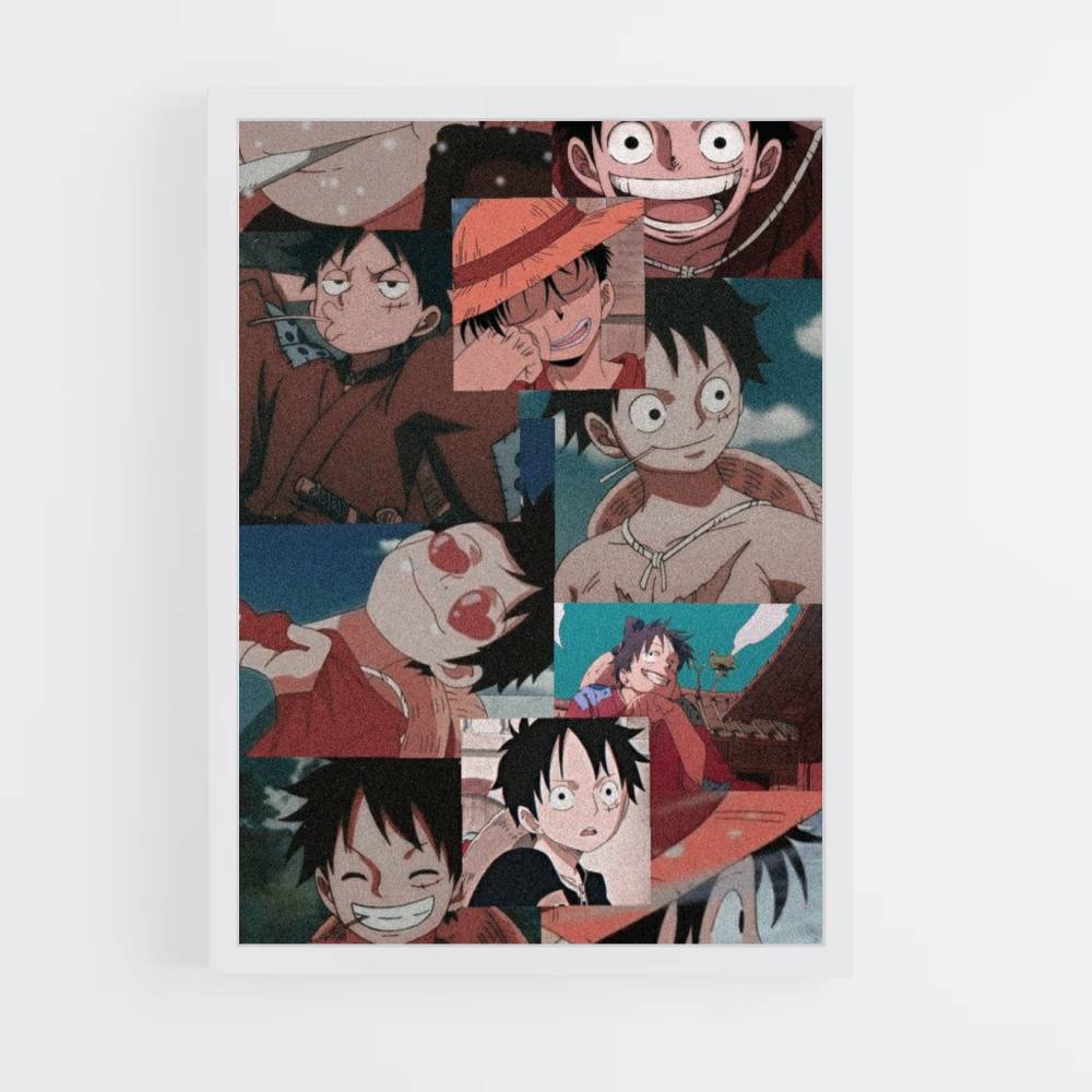 Poster Collage Luffy