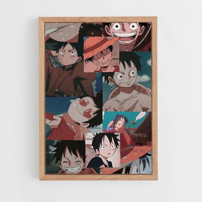 Poster Collage Luffy