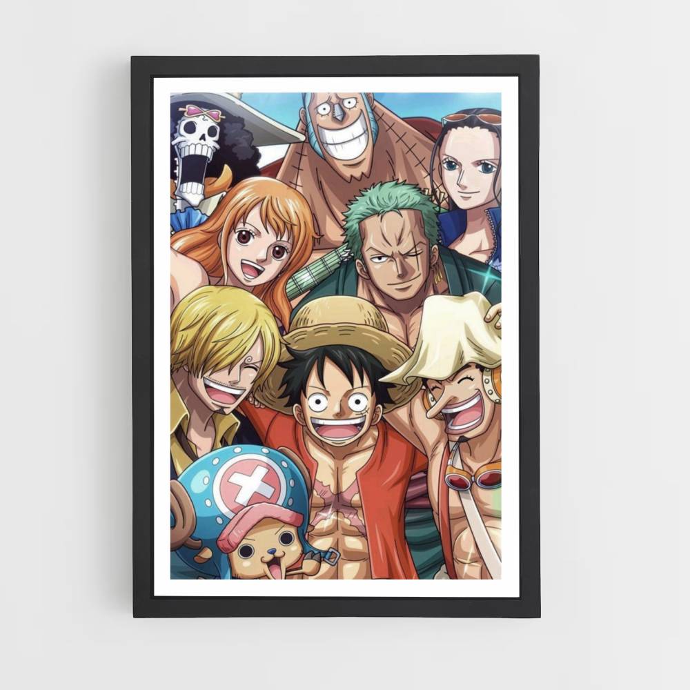 Poster One Piece Équipage Luffy