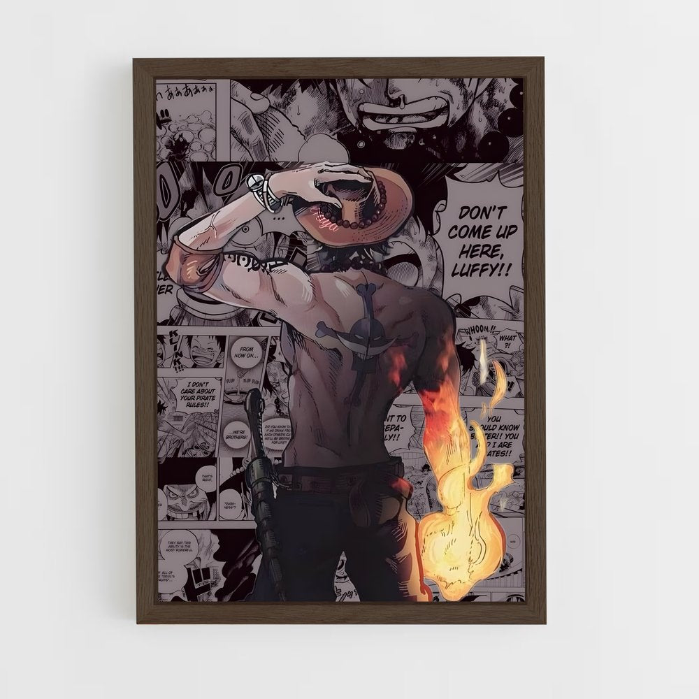 one-piece-20 cadre Bois foncé