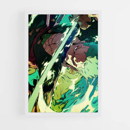 Poster Zoro Demon Slash