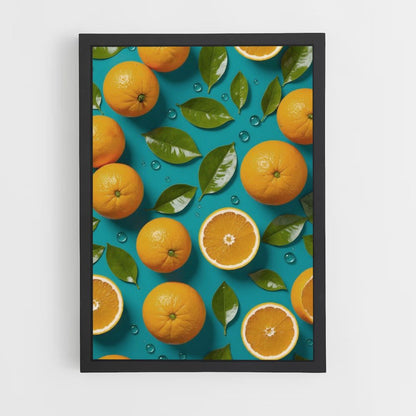 Poster Orange Bleu