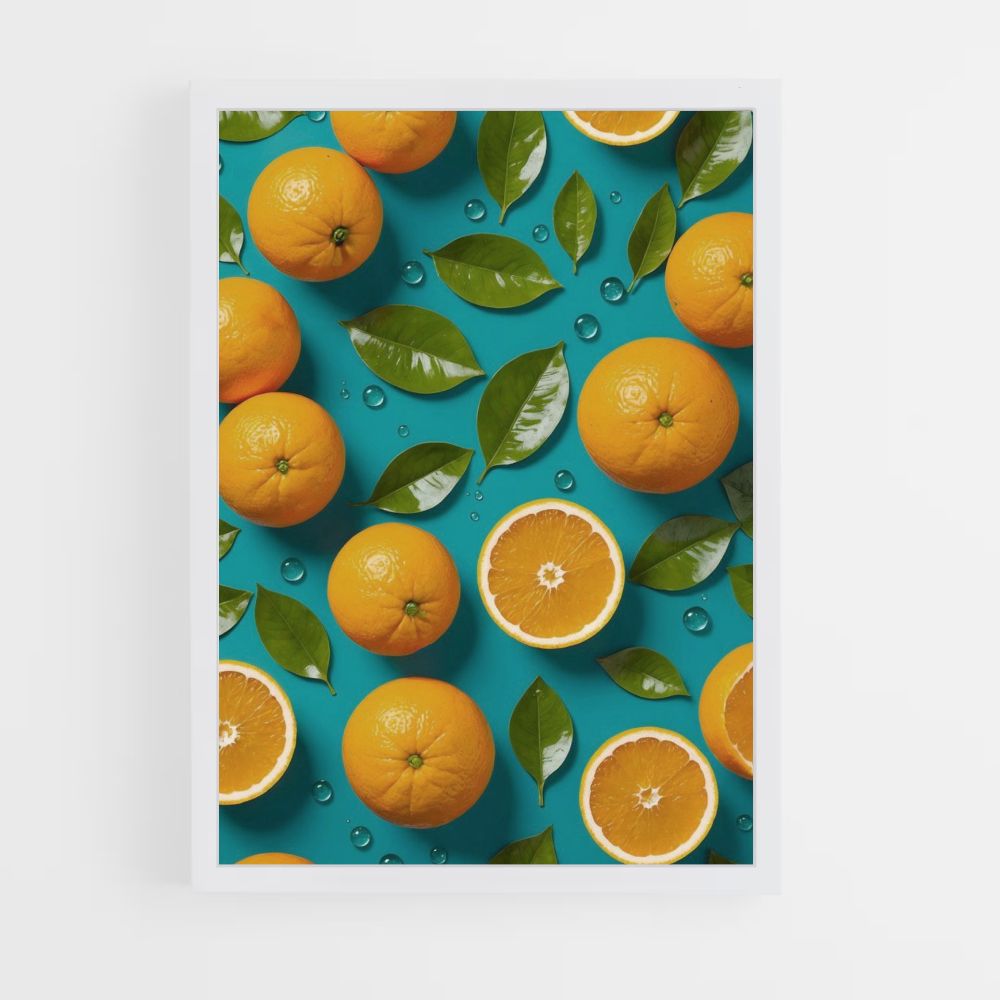 Poster Orange Bleu