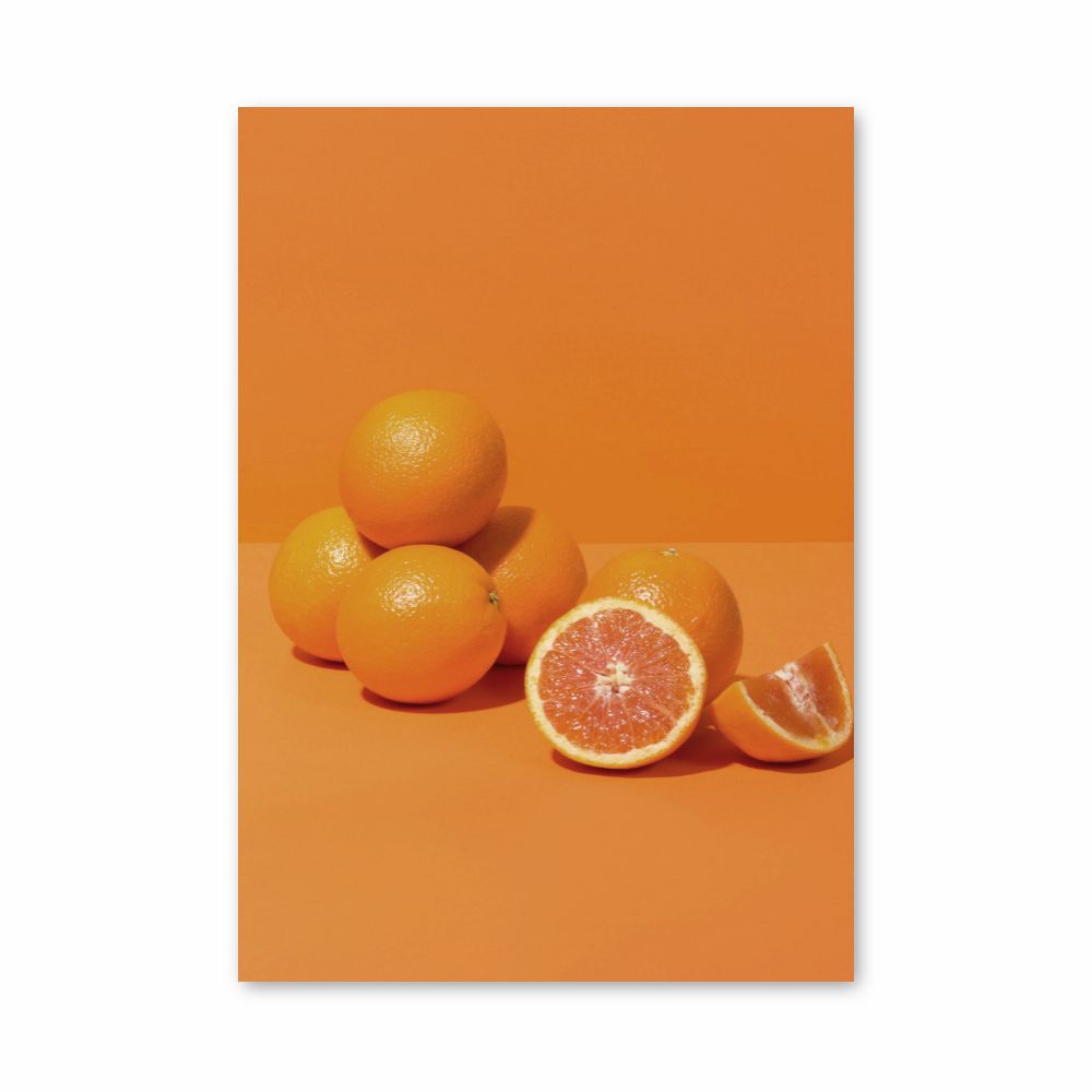 Poster Orange Minimaliste