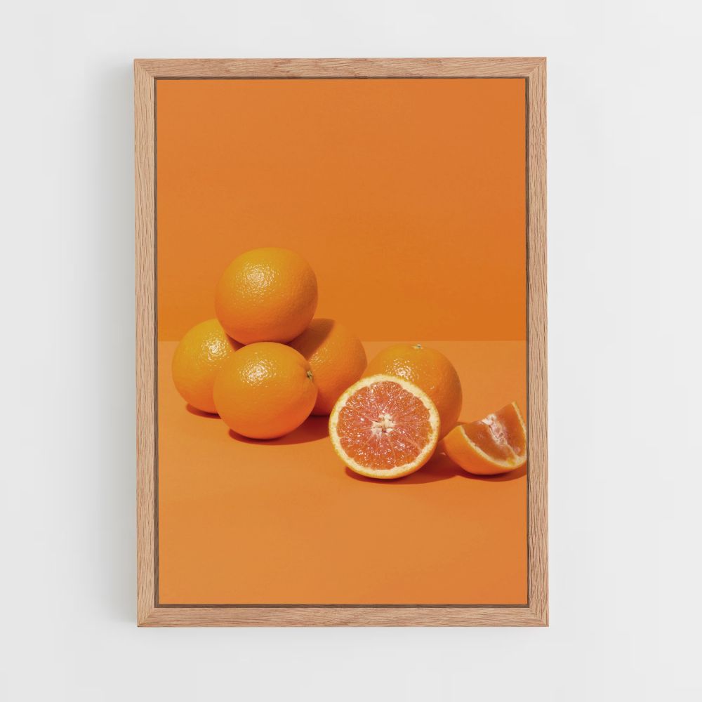 Poster Orange Minimaliste