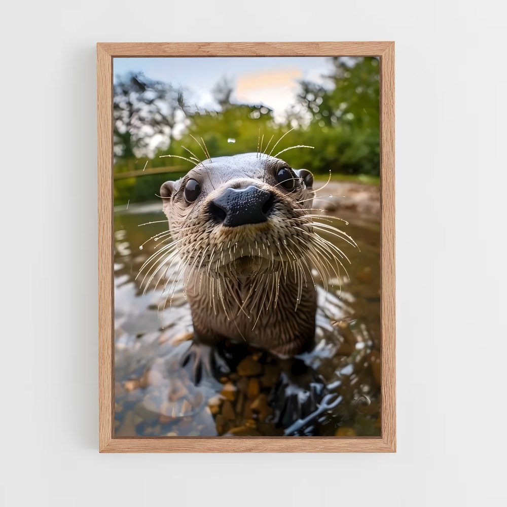 otter-4 cadre Bois clair