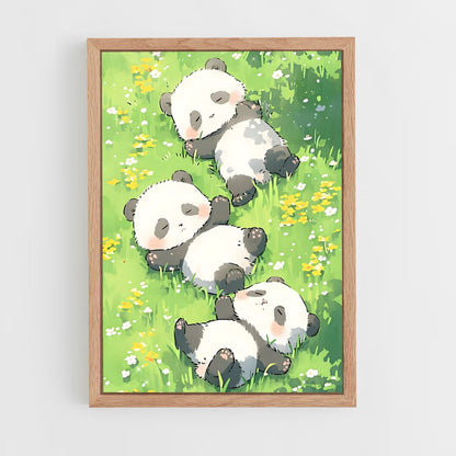 panda-7 cadre Bois clair