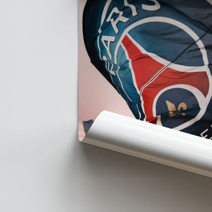 Poster PSG Drapeau