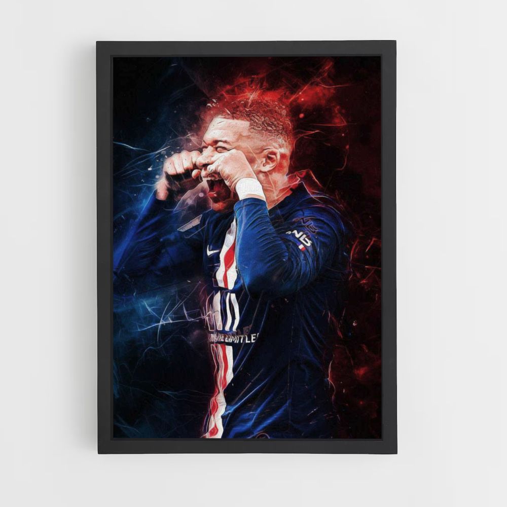 Poster PSG Mbappe