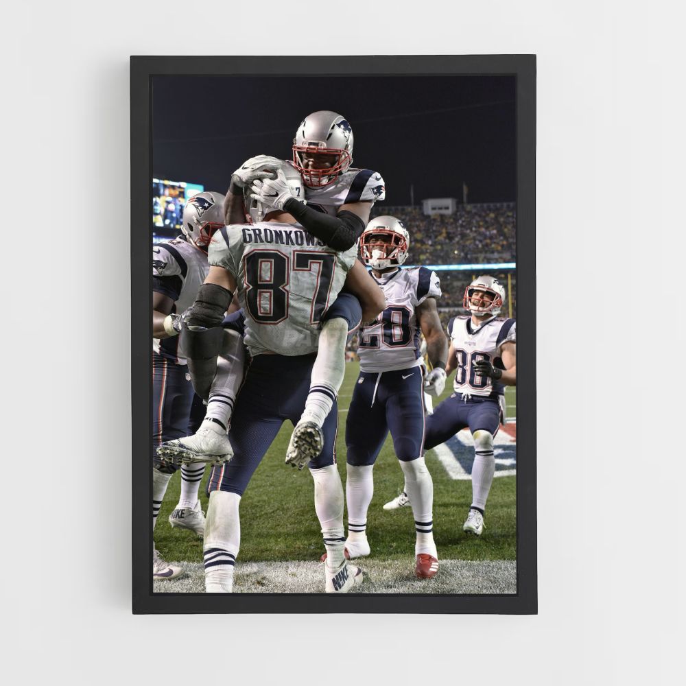 Poster New England Patriots Victoire