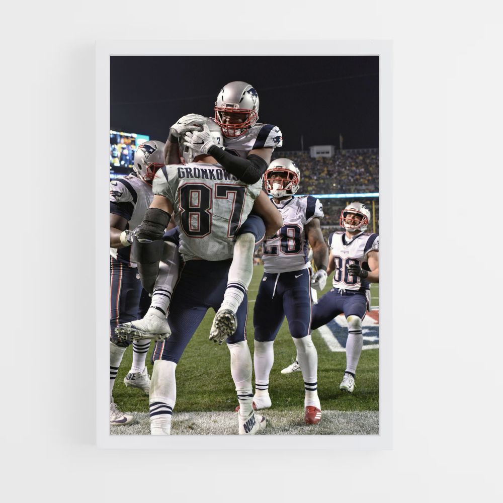 Poster New England Patriots Victoire