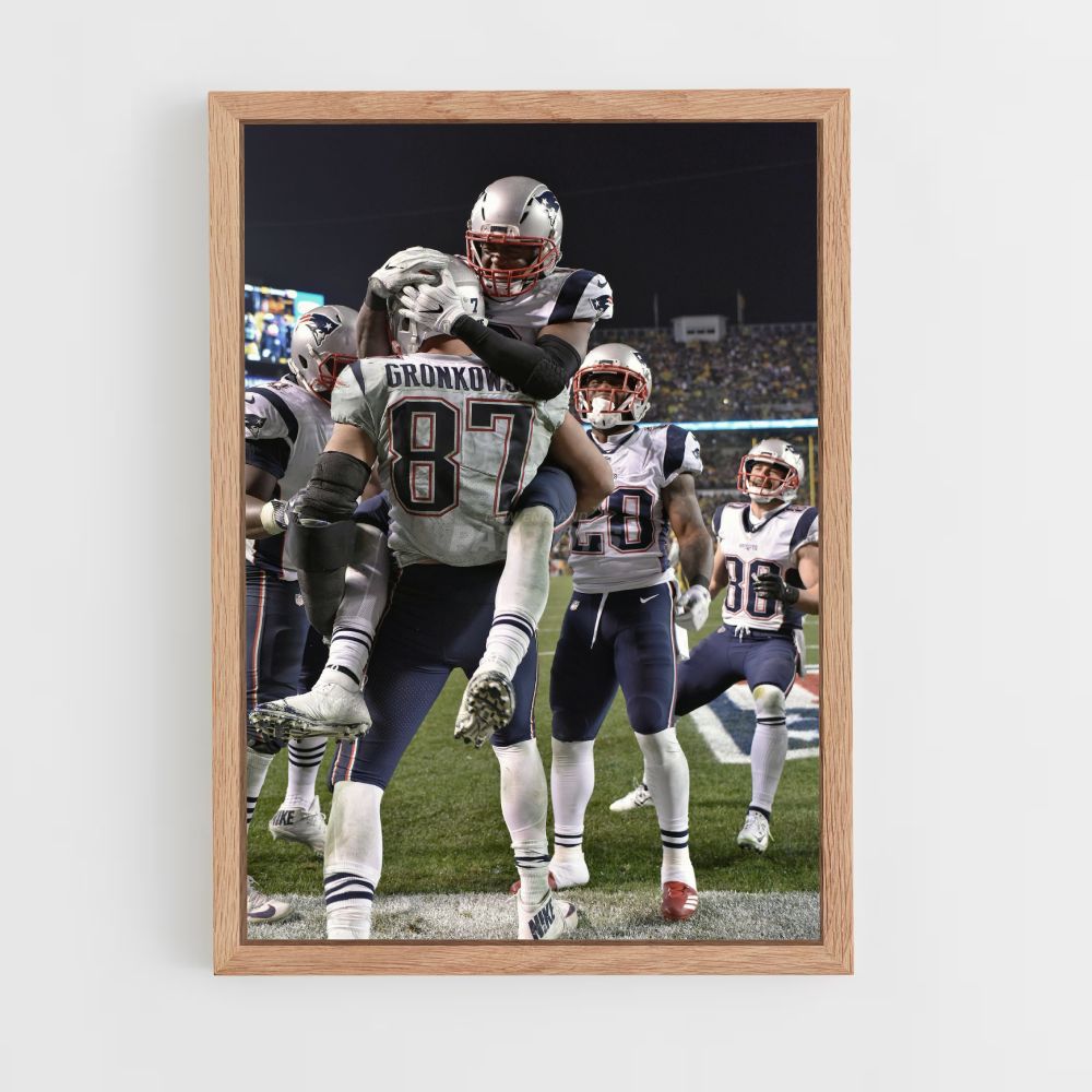 Poster New England Patriots Victoire