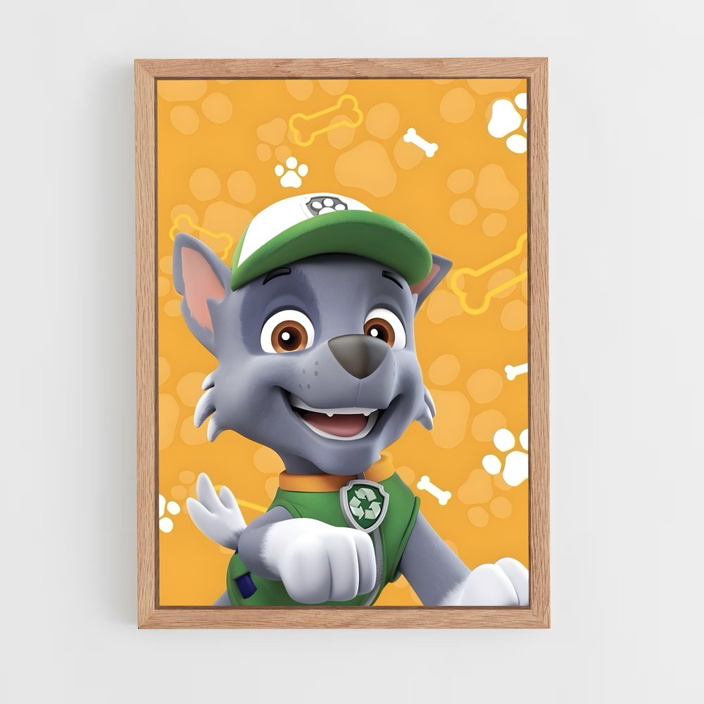 paw-patrol-12 cadre Bois clair