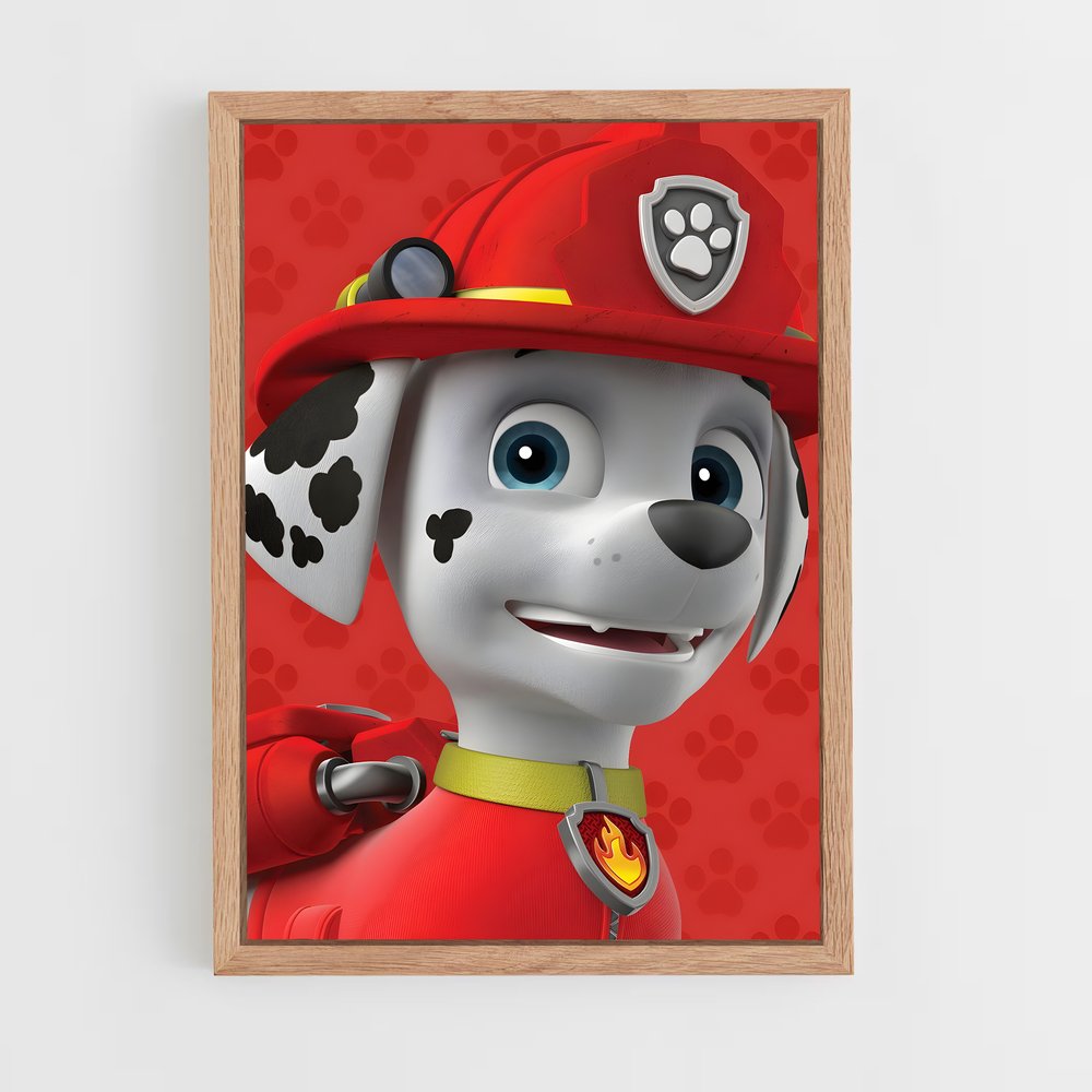 paw-patrol-14 cadre Bois clair