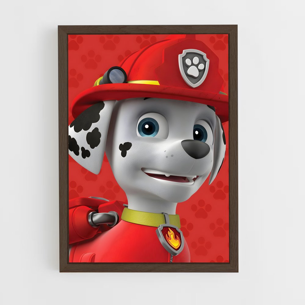 paw-patrol-14 cadre Bois foncé
