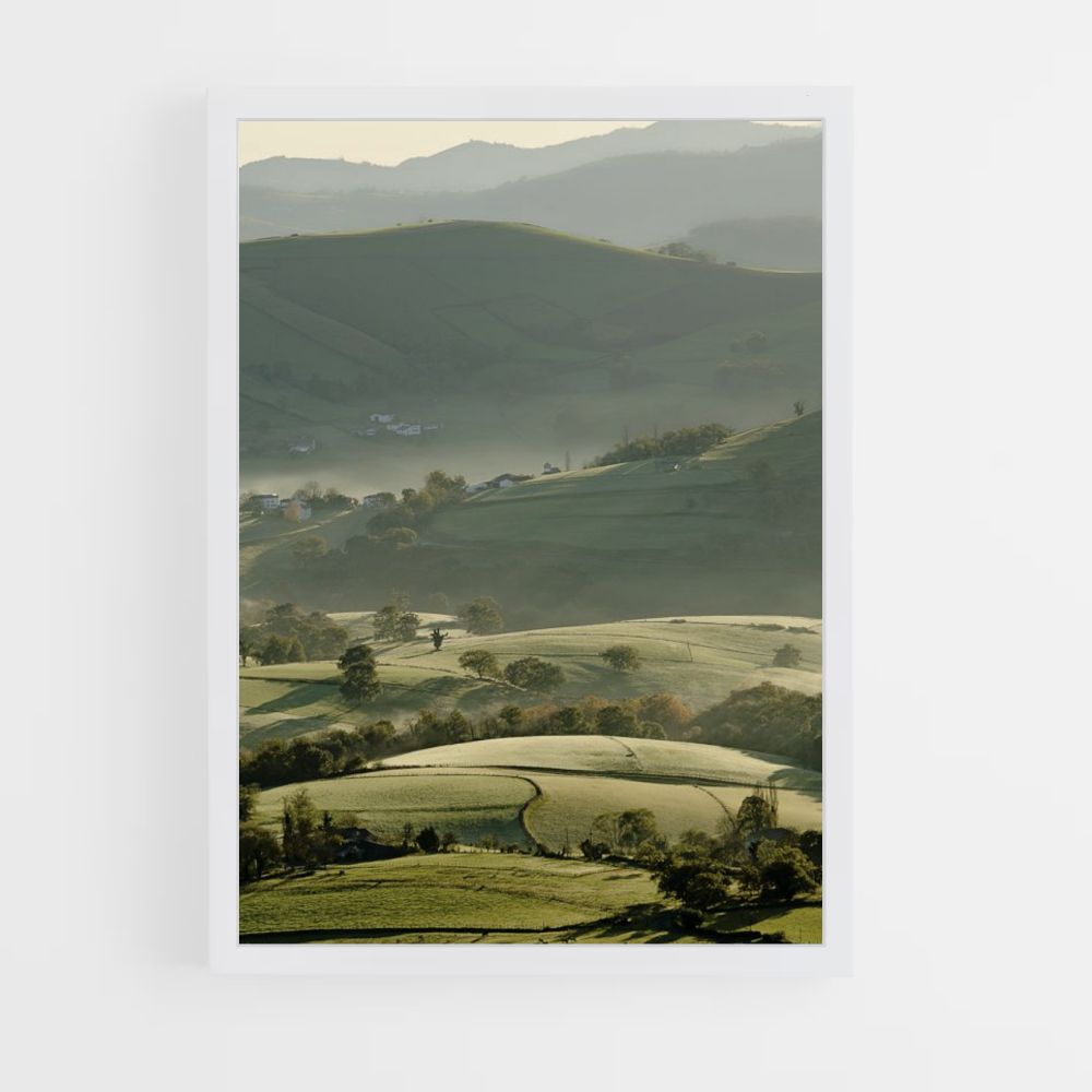 Poster Paysage Basque