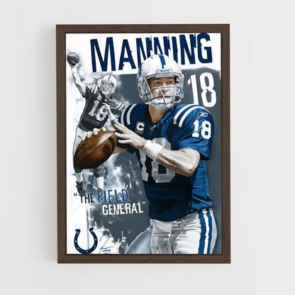 peyton-manning-6 cadre Bois foncé