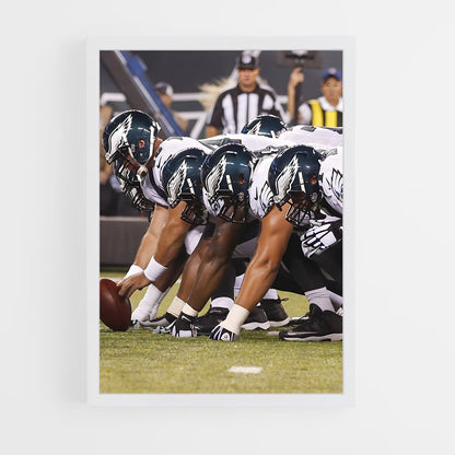 philadelphia-eagles-3 cadre Blanc