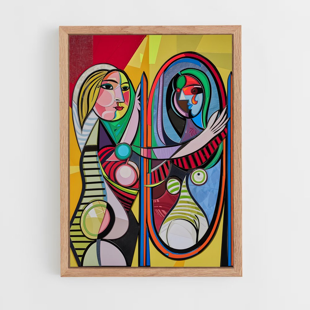 picasso-4 cadre Bois clair