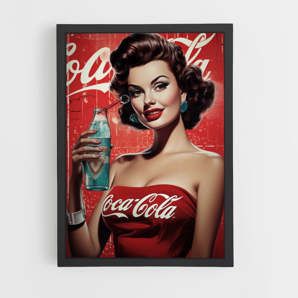 Poster Pin Up Coca Cola