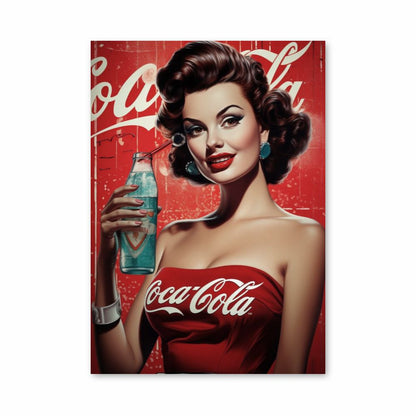 Poster Pin Up Coca Cola