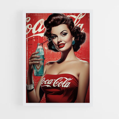 Poster Pin Up Coca Cola