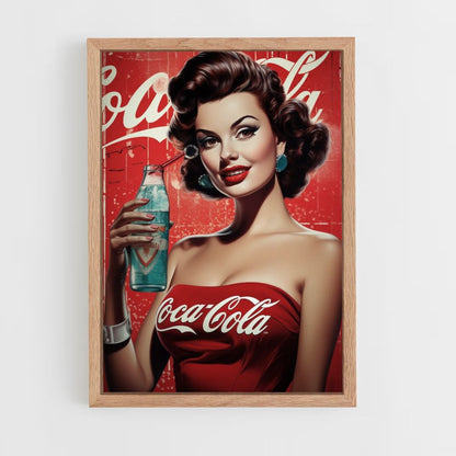 Poster Pin Up Coca Cola