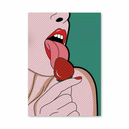 Poster Pin Up Fraise