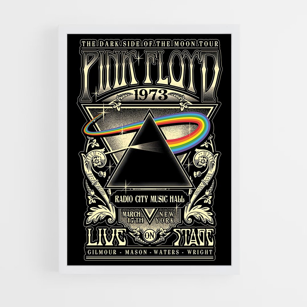 pink-floyd-1 cadre Blanc