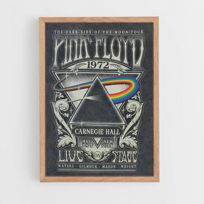 pink-floyd-12 cadre Bois clair