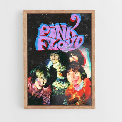 pink-floyd-13 cadre Bois clair