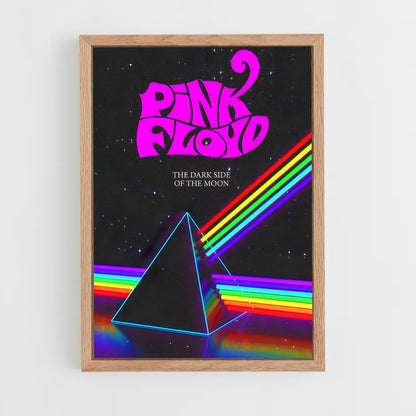 pink-floyd-5 cadre Bois clair