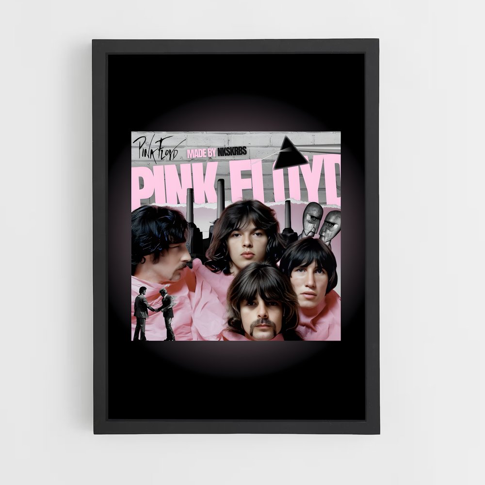 pink-floyd-7 cadre Noir