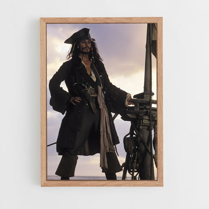 pirates-of-the-caribbean-1 cadre Bois clair
