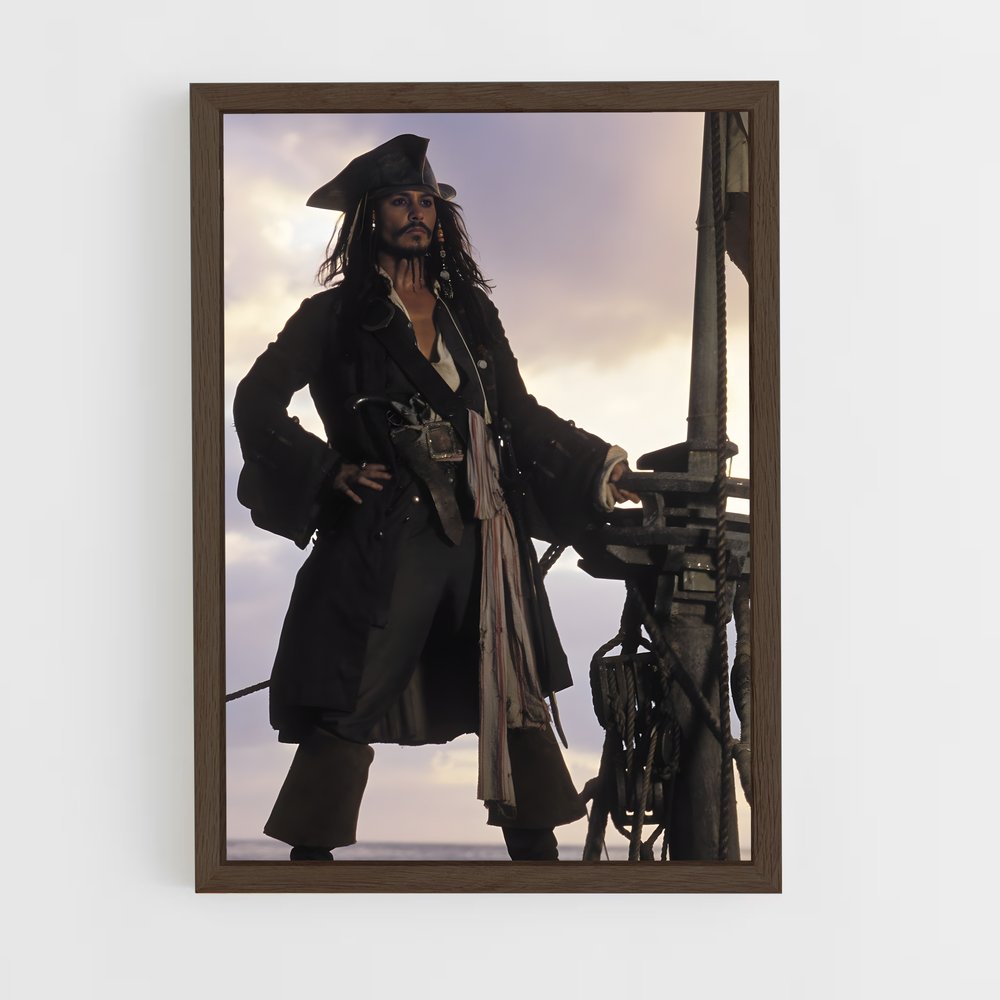 pirates-of-the-caribbean-1 cadre Bois foncé