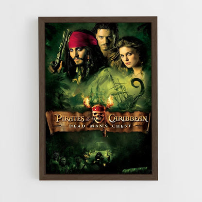 pirates-of-the-caribbean-3 cadre Bois foncé