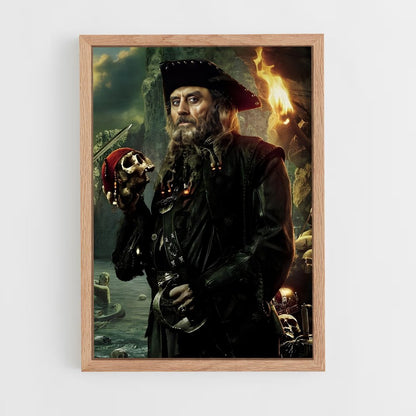 pirates-of-the-caribbean-4 cadre Bois clair