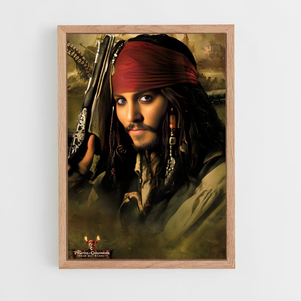 pirates-of-the-caribbean-6 cadre Bois clair