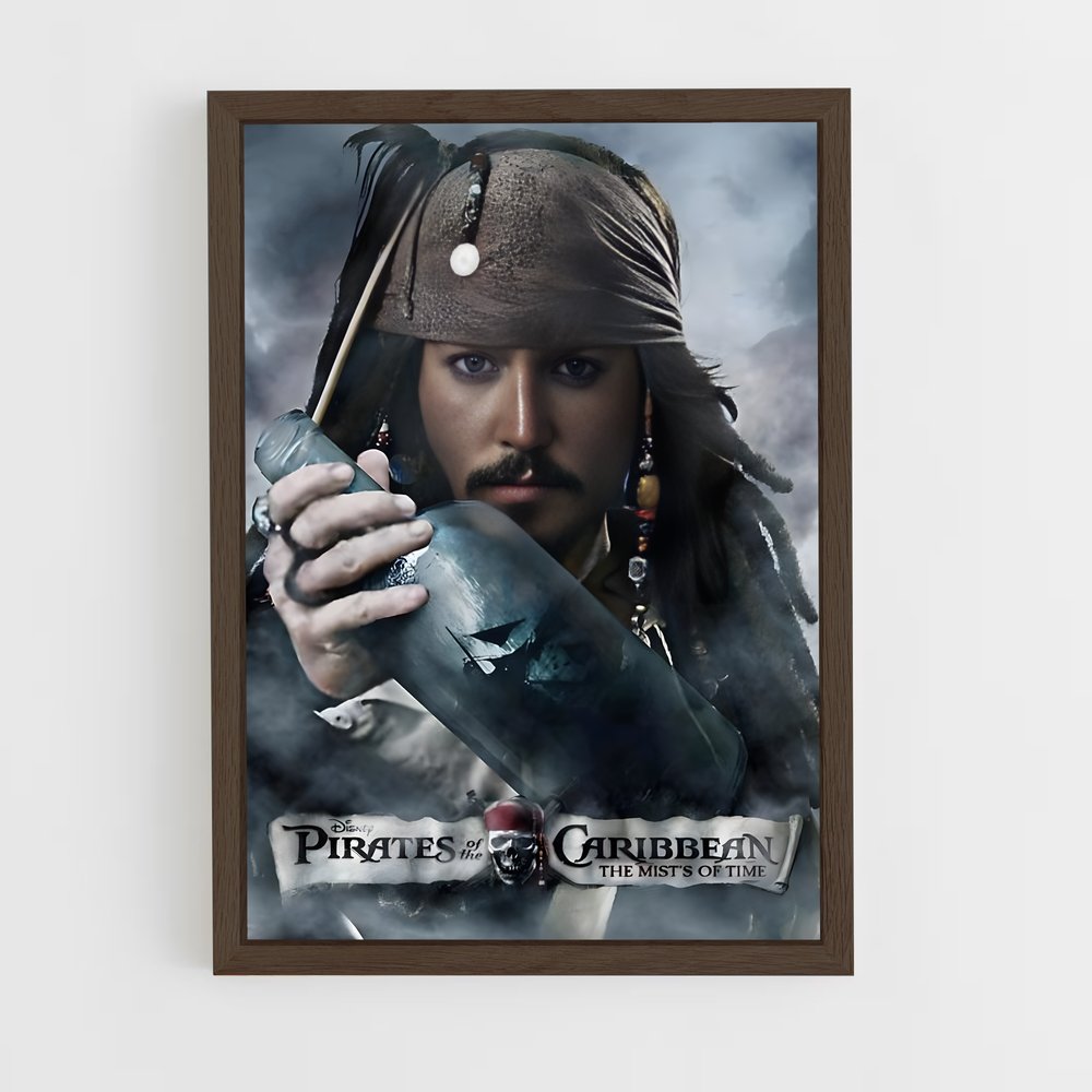 pirates-of-the-caribbean-7 cadre Bois foncé