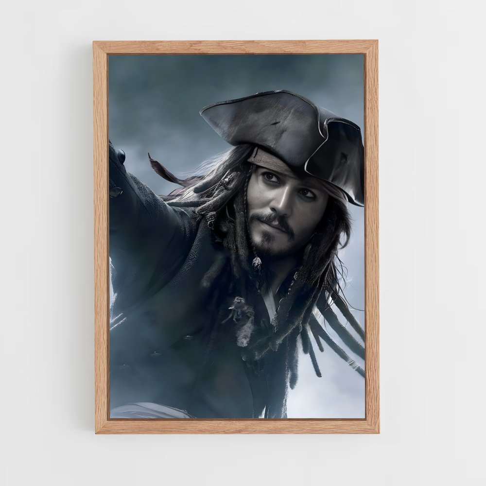 pirates-of-the-caribbean-8 cadre Bois clair